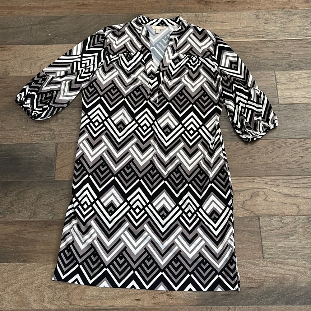 Banana Republic Dress Size Large Geometric Bold Pattern